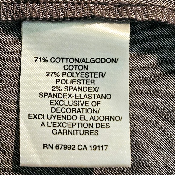 Women's Blue Denim-Look Sigrid Olsen Sport Zip Up Jacket Size Petite Small - Picture 7 of 11